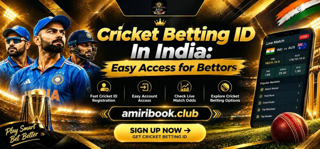 Cricket Betting ID In India offers easy access for bettors