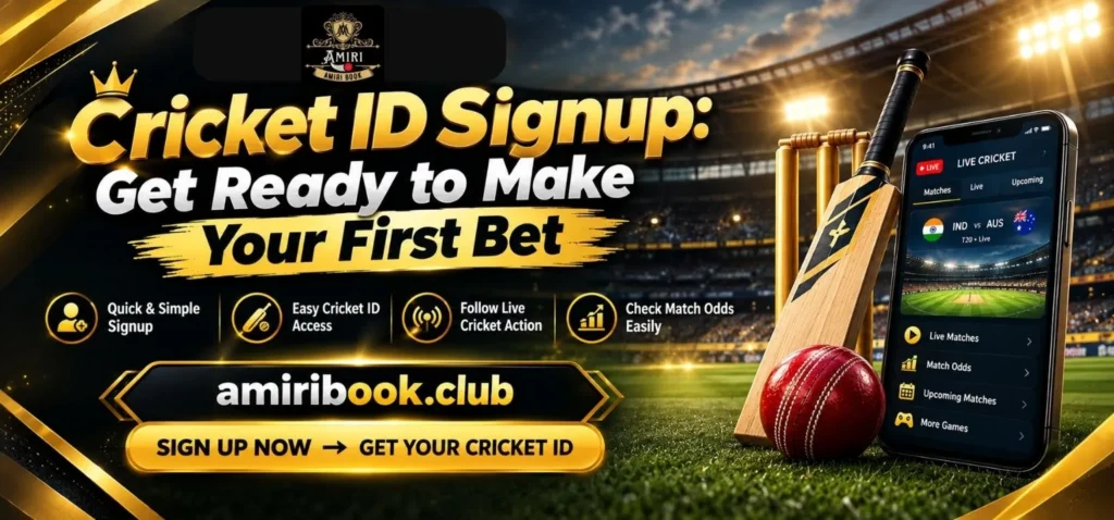 Cricket ID Signup for beginners preparing their first bet